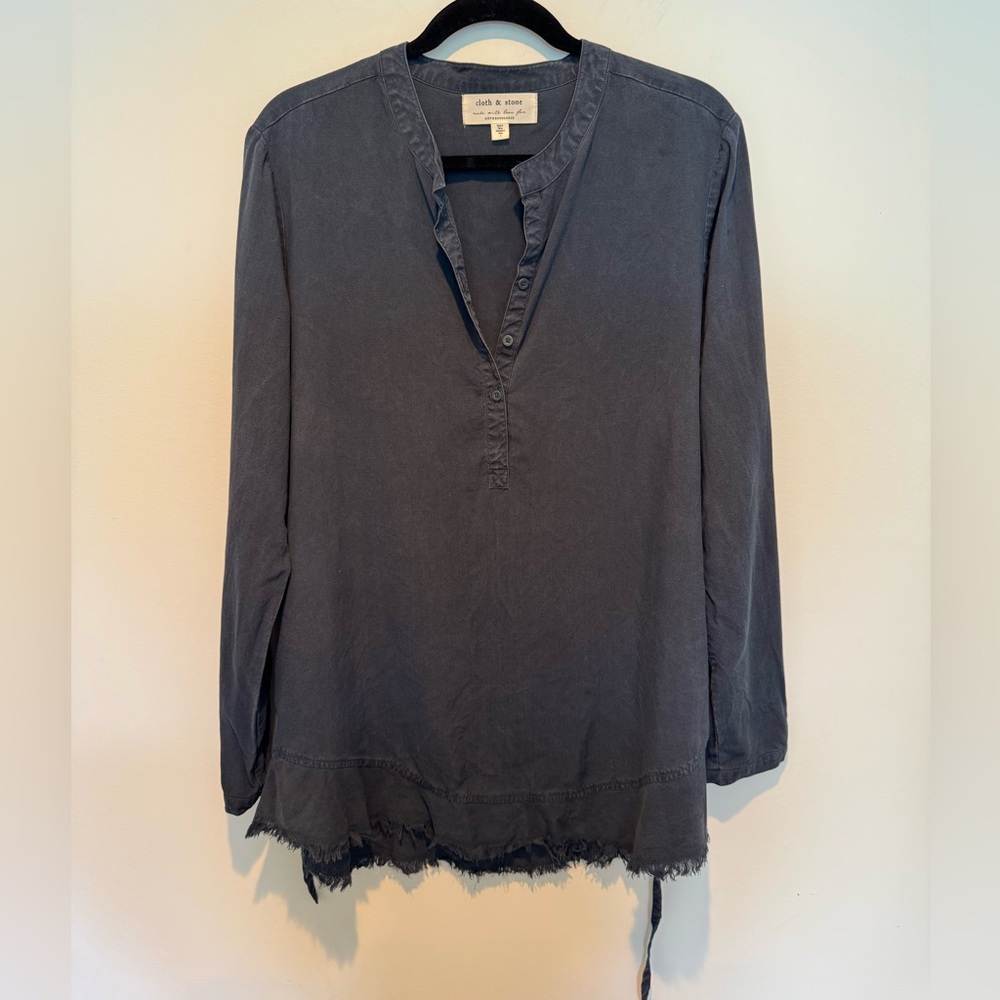 Anthropologie Cloth & Stone Long Sleeve Tunic, Size Large